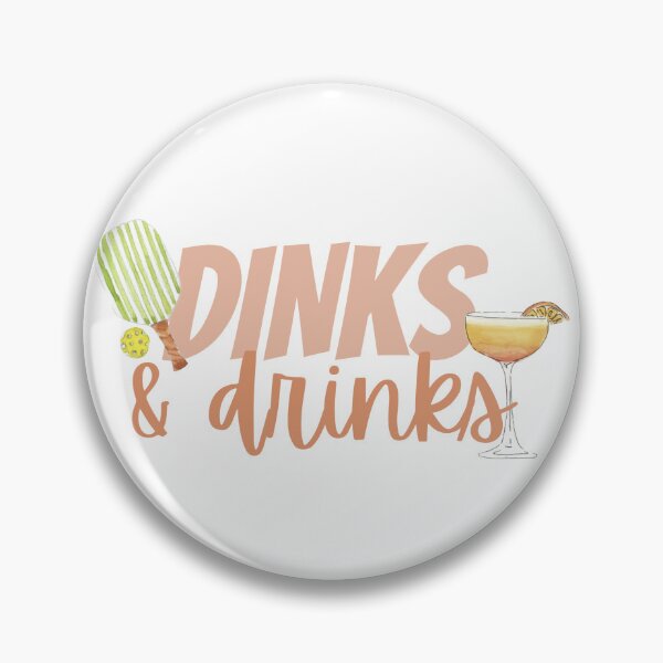 Item preview, Dinks & Drinks Sticker | Pickleball & Cocktails | Pickleball Lover Gift | Summer Sports Vinyl Decal designed and sold by sophiebeckham13.