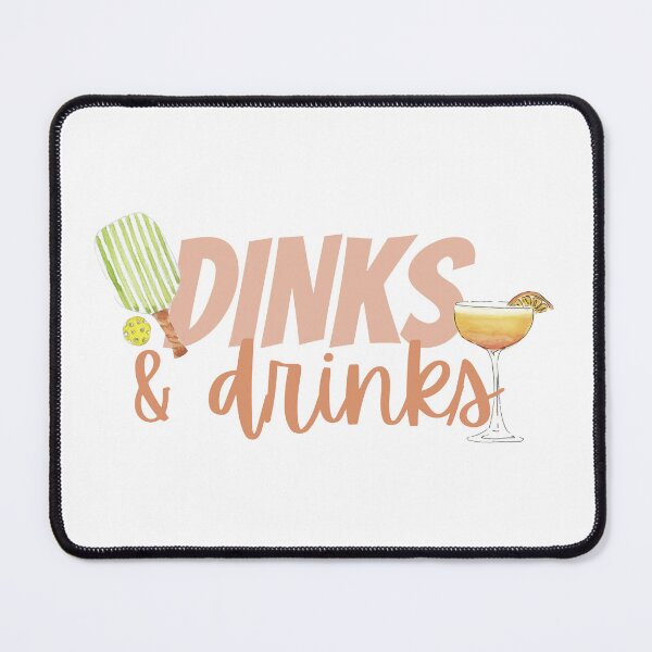Item preview, Dinks & Drinks Sticker | Pickleball & Cocktails | Pickleball Lover Gift | Summer Sports Vinyl Decal designed and sold by sophiebeckham13.