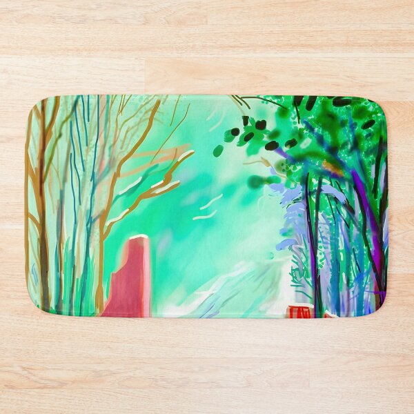Aperçu de l'œuvre Paysage printanier d'après David Hockney créée et vendue par Vicky Brago-Mitchell®.