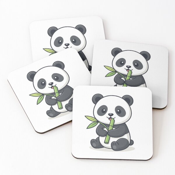 Item preview, Cute Panda Eating Bamboo Cartoon | Kawaii Panda Illustration designed and sold by Alibaba1493.