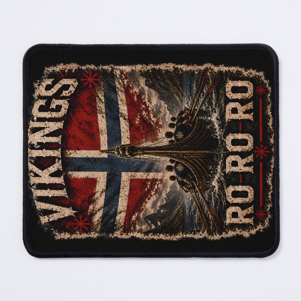 Item preview, Vikings RO RO RO Norway Viking Longship Nordic Heritage Design designed and sold by R3X .
