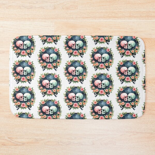 Item preview,  Pastel Gothic Skulls Till Death Do Us Part Floral Design designed and sold by Starlett Designs.