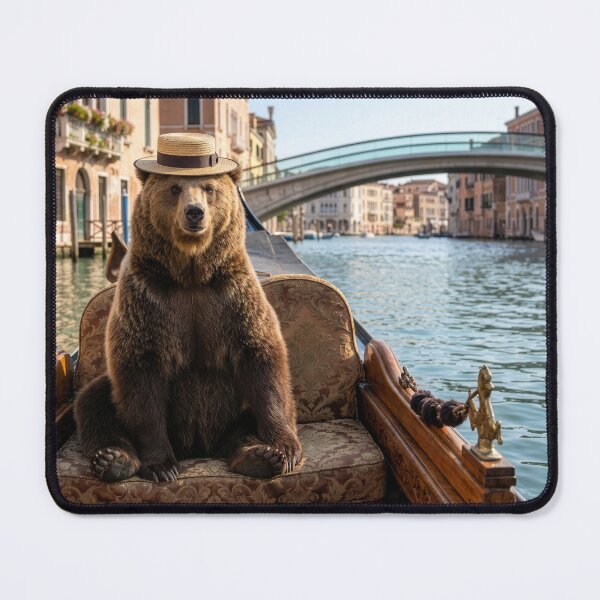 Item preview, Brown Bear Says Buongiorno From Venice designed and sold by Tridentulus.