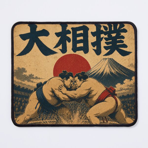 Item preview, Grand Sumo Japan Vintage Japanese Wrestling Poster Sticker T-Shirt Art designed and sold by Locker39.