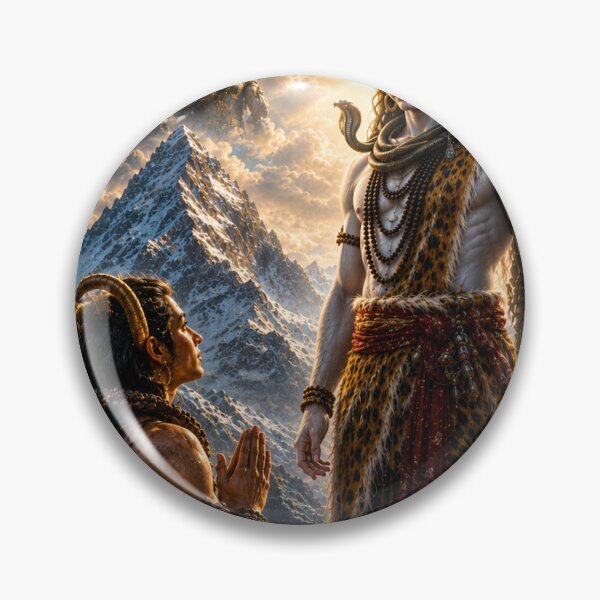 Item preview, Lord Ganesha Defeats Gajamukhasura Series – The Boon of Gajamukhasura – Lord Shiva Grants the Divine Blessing designed and sold by Homyar.