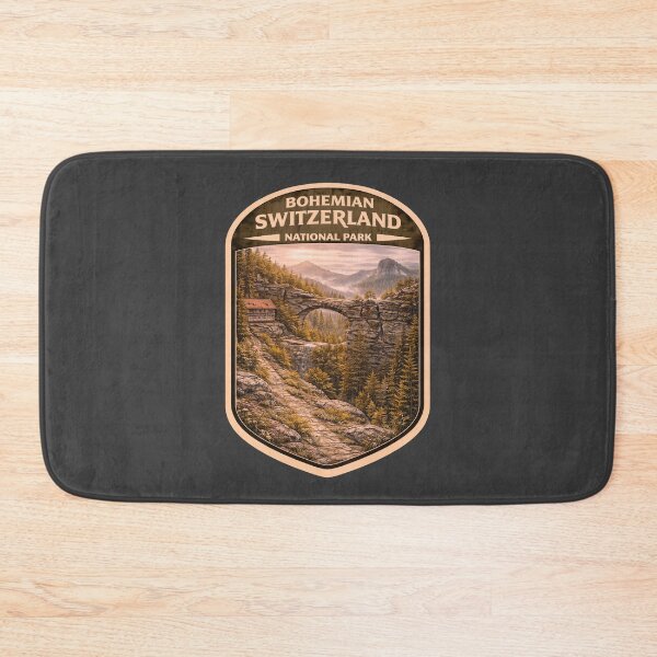 Item preview, Vintage Czechia National Park Travel Print: Bohemian Switzerland designed and sold by PinUpPizzazz.