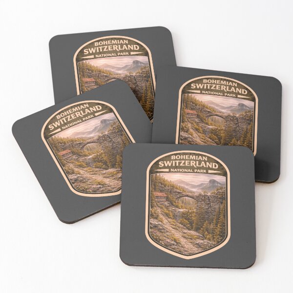 Item preview, Vintage Czechia National Park Travel Print: Bohemian Switzerland designed and sold by PinUpPizzazz.