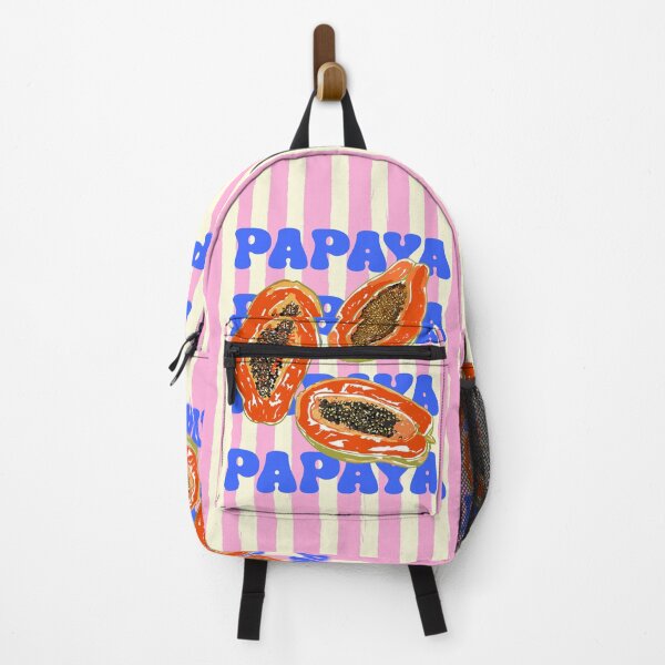 Item preview, Trendy Papaya Stripes Tropical Summer Illustration designed and sold by MaiZephyr.