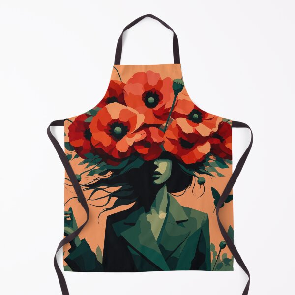 Item preview, Surreal Poppy Woman Wall Art designed and sold by ArtByBoya.