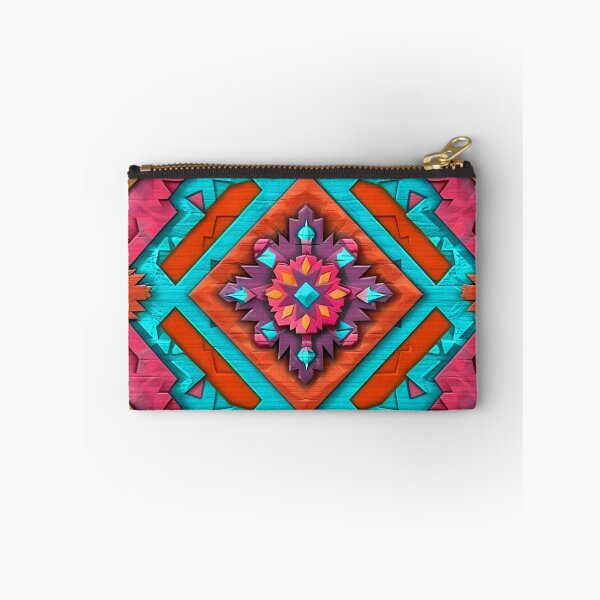 Item preview, Southwestern Blue, Mustard, And Magenta-Pink Designs Pattern designed and sold by DEC02.
