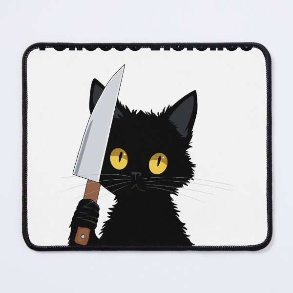 Item preview, Cat holding knife  designed and sold by ArtRookie74.