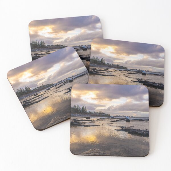 Item preview, Mooloolaba beach at sunset designed and sold by MegBrodribbPhotography.
