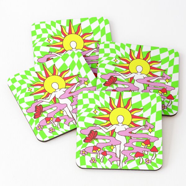 Item preview, Abstract Art with green grid designed and sold by The Retromotel.