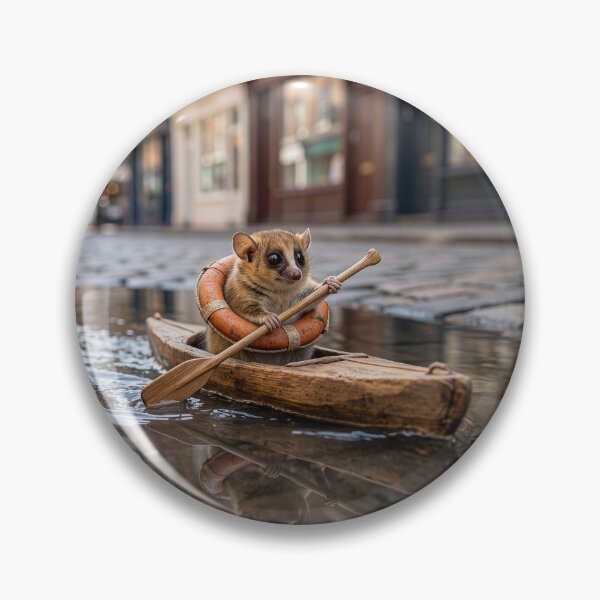 Item preview, Madame Berthe's Mouse Lemur Kayaks Puddle designed and sold by Tridentulus.