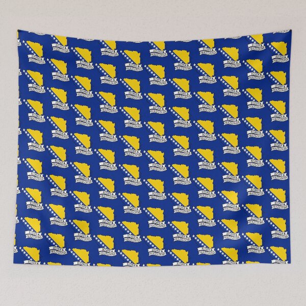 Artikelvorschau, Bosnia and Herzegovina Flag Map | Bosnian Flag Country Map | Patriotic Bosnia and Herzegovina Gift | Travel Souvenir Design entworfen und verkauft von ronakris009.