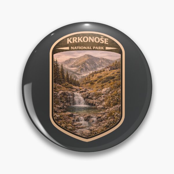 Item preview, Vintage Czechia National Park Travel Print: Krkonoše  designed and sold by PinUpPizzazz.