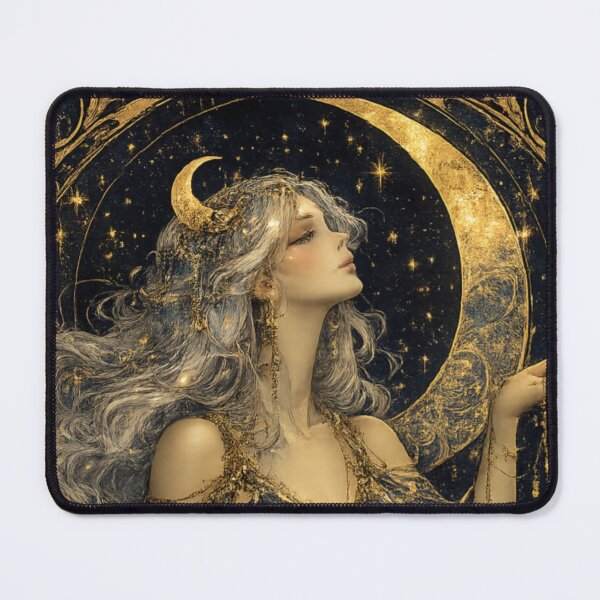 Item preview, Celestial Moon Goddess Art Nouveau designed and sold by Dreamy fantasy design.