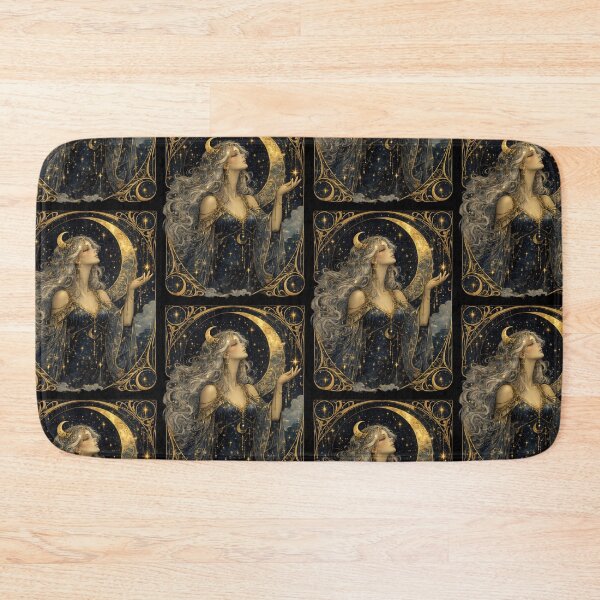 Item preview, Celestial Moon Goddess Art Nouveau designed and sold by Dreamy fantasy design.