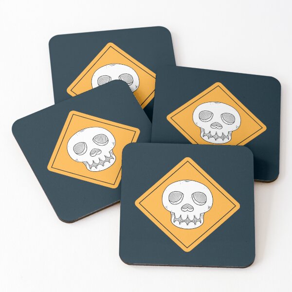 Item preview, Cute Skull | Kawaii Gothic Warning Sign designed and sold by NOXSCORP.
