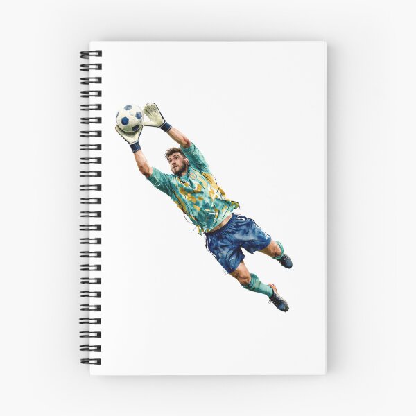 Item preview, Dynamic Soccer Goalkeeper Watercolor Art designed and sold by Gallery-yuuna .
