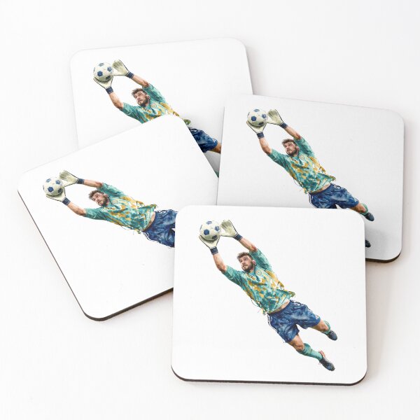 Item preview, Dynamic Soccer Goalkeeper Watercolor Art designed and sold by Gallery-yuuna .