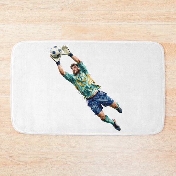 Item preview, Dynamic Soccer Goalkeeper Watercolor Art designed and sold by Gallery-yuuna .