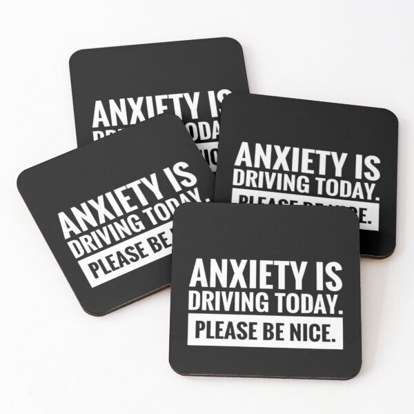 Item preview, Anxiety Is Driving Today Funny Mental Health Humor T-Shirt designed and sold by Wisaka.
