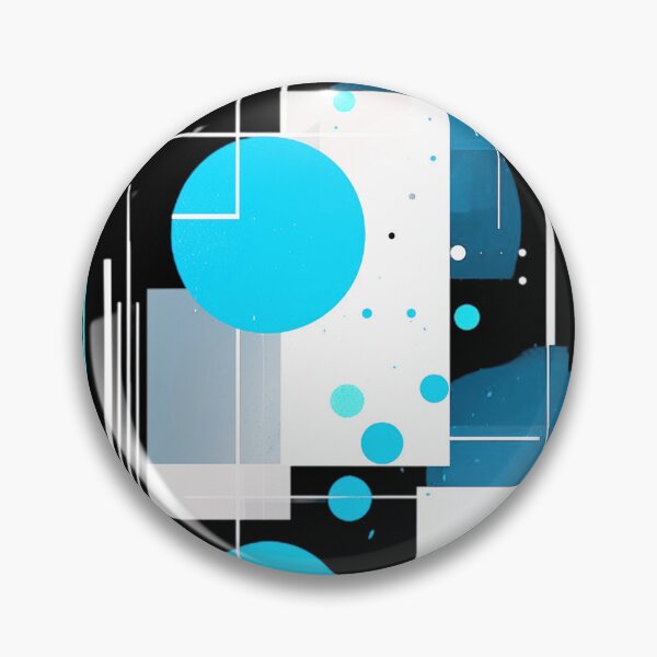 Item preview, Modern Geometric Abstract In Blue, Black And White  designed and sold by DEC02.
