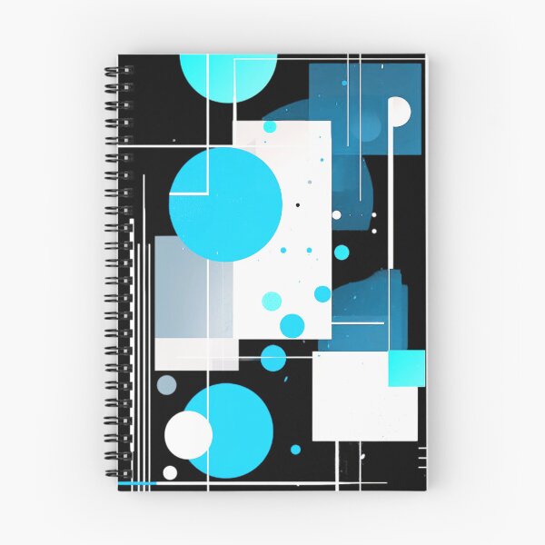Item preview, Modern Geometric Abstract In Blue, Black And White designed and sold by DEC02.