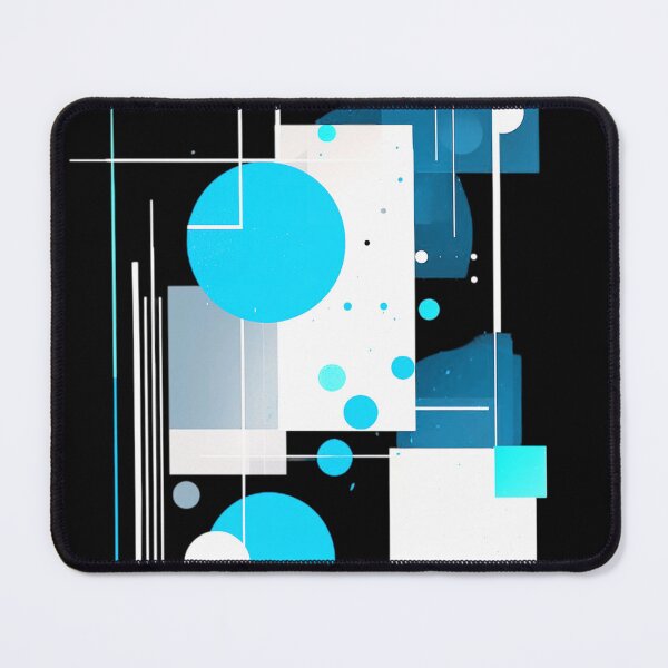 Item preview, Modern Geometric Abstract In Blue, Black And White designed and sold by DEC02.