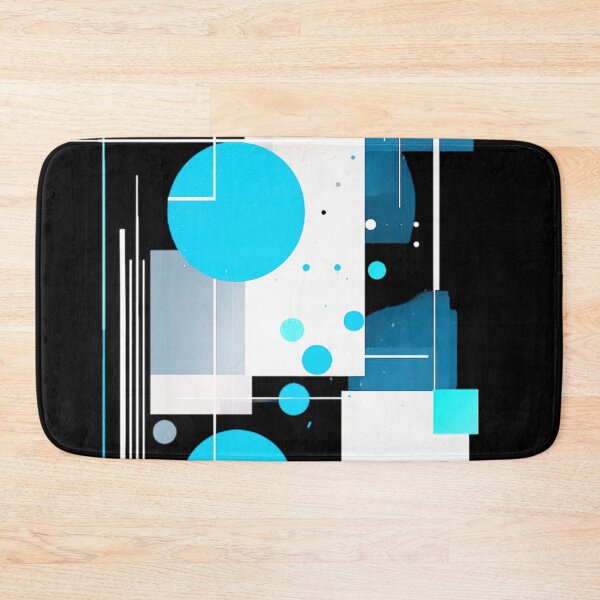 Item preview, Modern Geometric Abstract In Blue, Black And White  designed and sold by DEC02.
