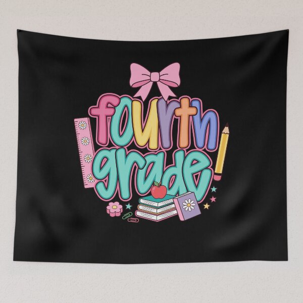 Item preview, Fourth Grade Back to School Cute Bow Girls designed and sold by KroghDs.