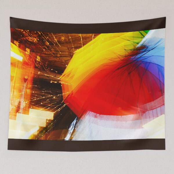 Item preview,  Spinning Rainbow Umbrella Over Ikseondong Night | 익선동 designed and sold by HyunDam.