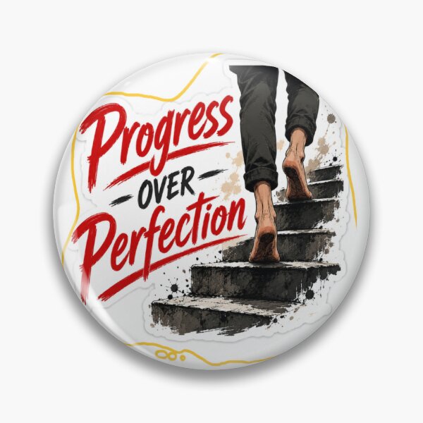 Item preview, Progress Over Perfection – Barefoot Journey Sticker designed and sold by Genzfirevibes.
