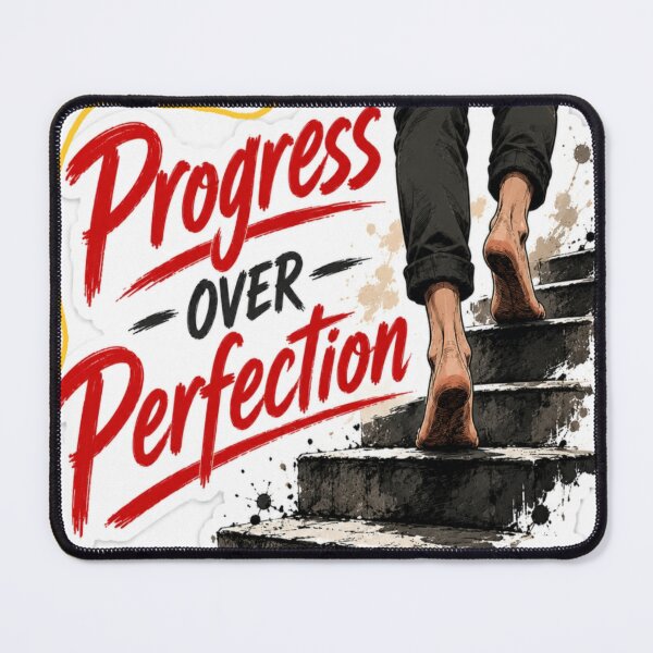 Item preview, Progress Over Perfection – Barefoot Journey Sticker designed and sold by Genzfirevibes.