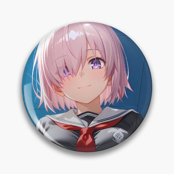 Item preview, Mash Kyrielight Fate Grand Order School Uniform Blue Room Smile designed and sold by justnickthings.
