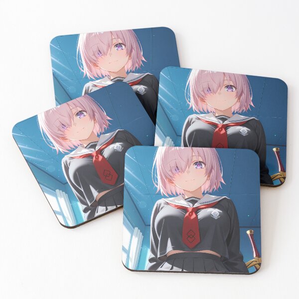 Item preview, Mash Kyrielight Fate Grand Order School Uniform Blue Room Smile designed and sold by justnickthings.