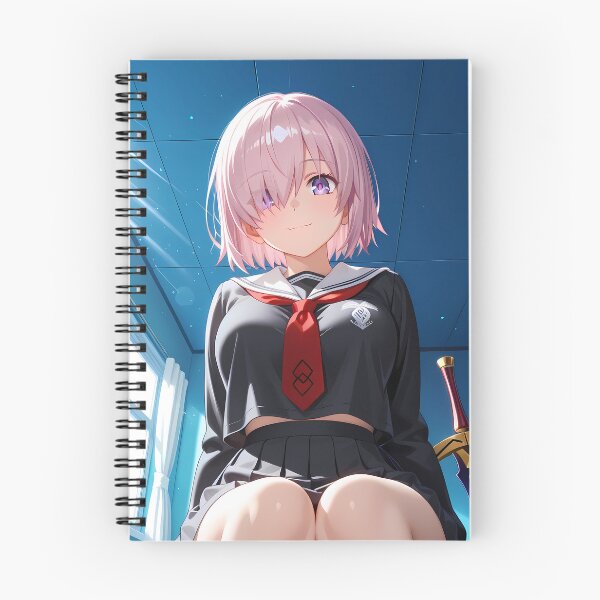 Item preview, Mash Kyrielight Fate Grand Order School Uniform Blue Room Smile designed and sold by justnickthings.
