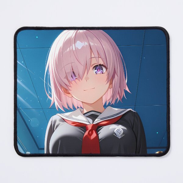 Item preview, Mash Kyrielight Fate Grand Order School Uniform Blue Room Smile designed and sold by justnickthings.