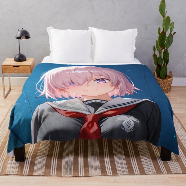 Item preview, Mash Kyrielight Fate Grand Order School Uniform Blue Room Smile designed and sold by justnickthings.