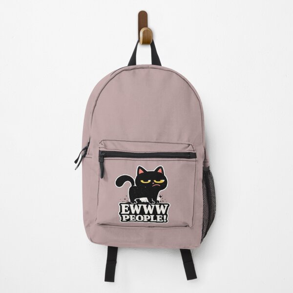 Item preview, Ewww People Funny Grumpy Black Cat Antisocial Sarcastic Dark Humor Art designed and sold by PrintAura15.