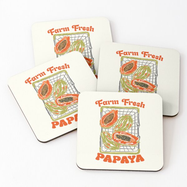 Item preview, Farm Fresh Papaya Shopping Cart Vintage Illustration designed and sold by MaiZephyr.