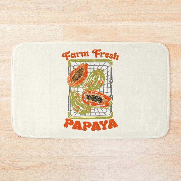 Item preview, Farm Fresh Papaya Shopping Cart Vintage Illustration designed and sold by MaiZephyr.