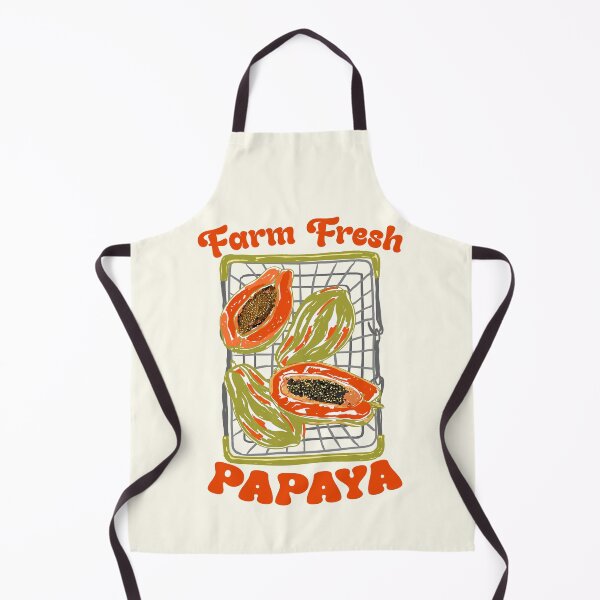 Item preview, Farm Fresh Papaya Shopping Cart Vintage Illustration designed and sold by MaiZephyr.