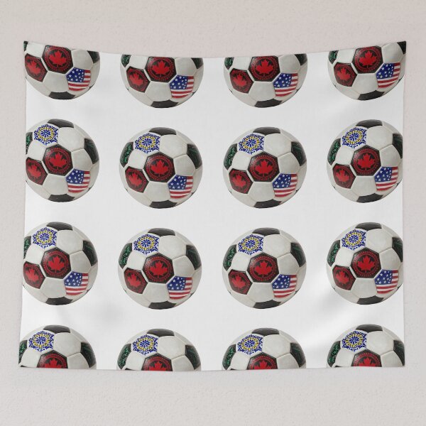 Item preview, Painted International Flags Soccer Ball Art designed and sold by Gallery-yuuna .