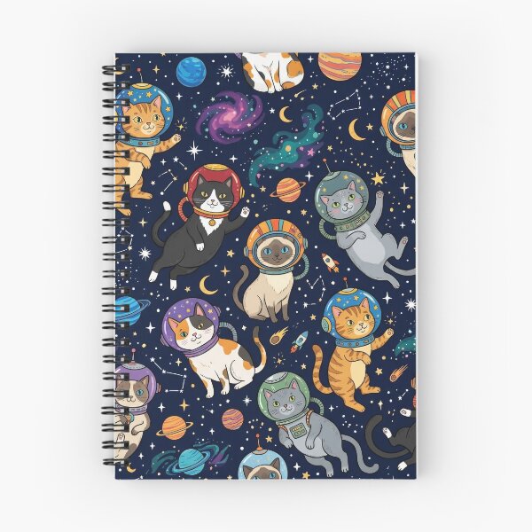 Item preview, Cute Space Cats in Astronaut Helmets Seamless Pattern designed and sold by Vanilla-Girl.