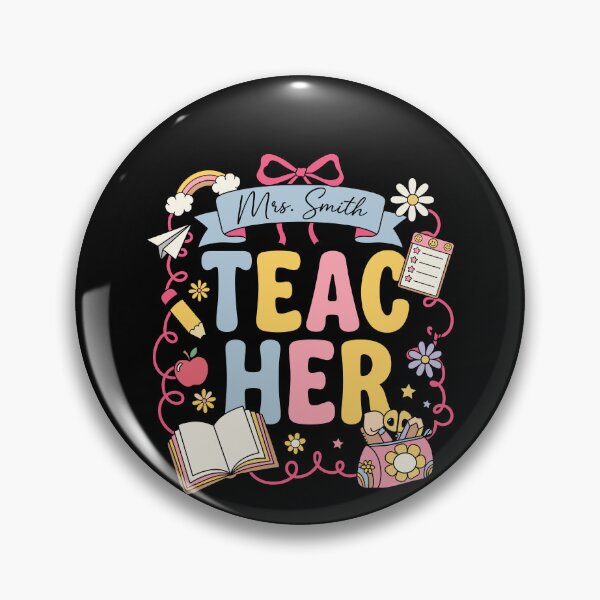 Item preview, Teacher Back to School Cute Pastel Bow designed and sold by KroghDs.
