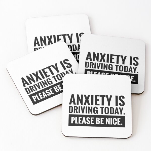 Item preview, Anxiety Is Driving Today Funny Mental Health Humor T-Shirt designed and sold by Wisaka.