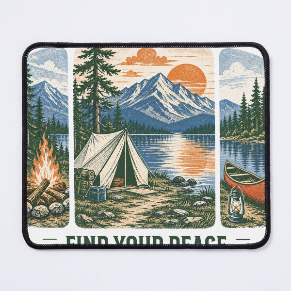 Item preview, Lake Camping Find Your Peace Adventure Design designed and sold by TeeVerse27.