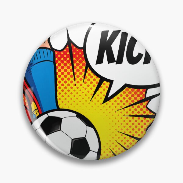 Item preview, Retro Comic Book Soccer Kick Pop Art designed and sold by Gallery-yuuna .